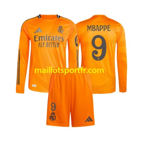 Maillot de Foot Real Madrid Kylian Mbappé 9 Enfant Exterieur 2024/25 ML